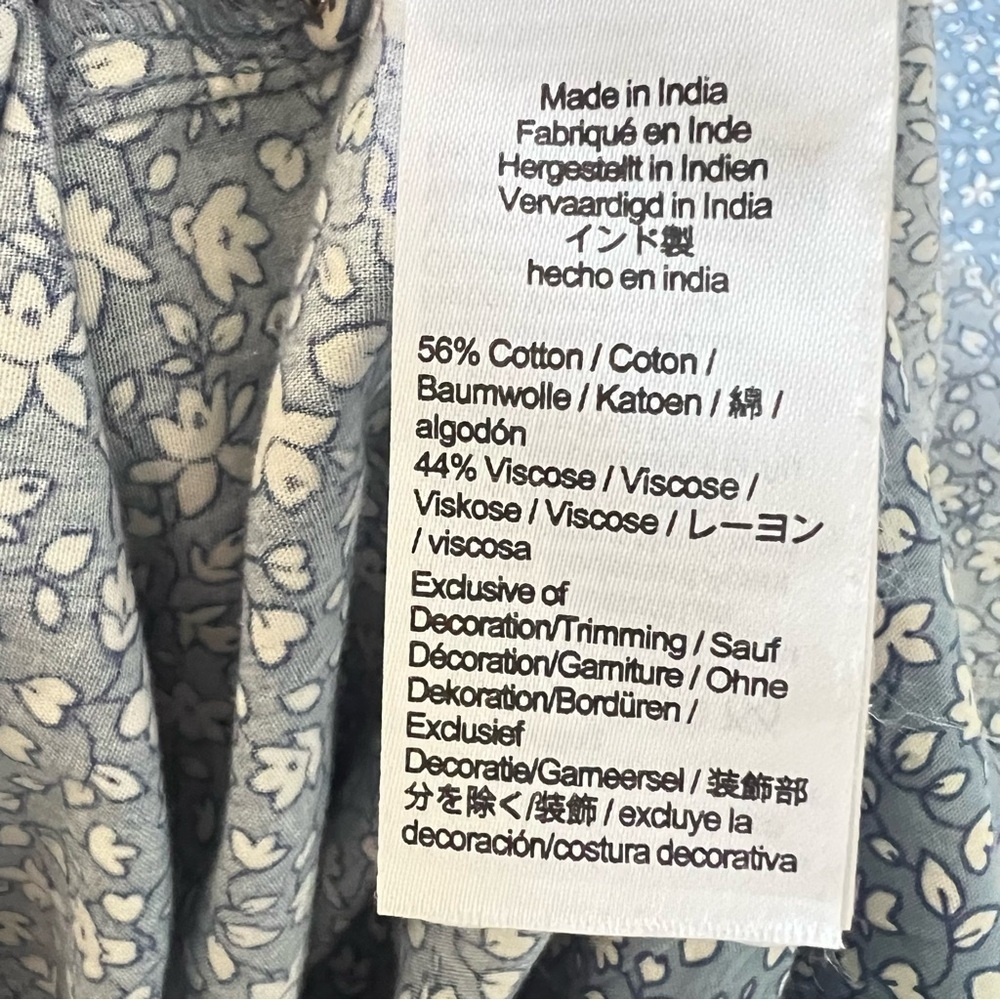 Madewell Light Blue Floral Midi Dress - Picture 8 of 10